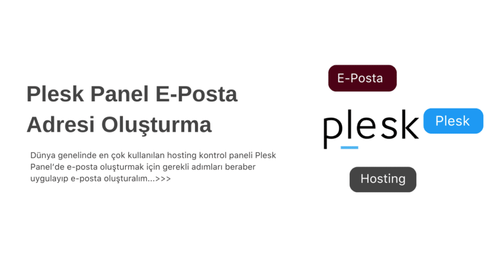 Plesk'te e-posta hesabı nasıl oluşturulur