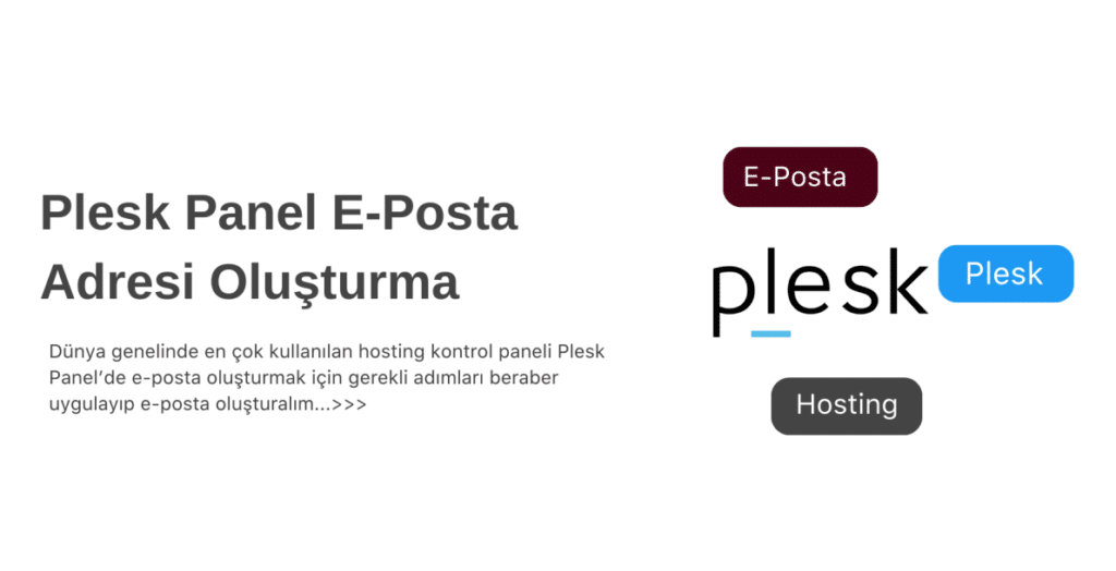 Plesk'te e-posta hesabı oluşturma ve SMTP ayarları